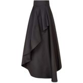 MERİT FASHION Anvelop Siyah Tafta Etek