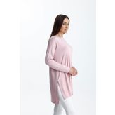 mermaya Premium Kalite, Açık Pembe, Penye Tunik.
