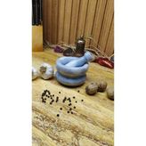 Mermer Havan Seti Orta Boy Doğaltaş - Gri