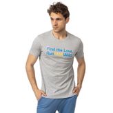 Merrell Erkek Kısa Kollu Düz Merrell Text Erkek Gri Tişört