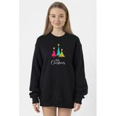 Merry Christmas Siyah Kadın 2İp Sweatshirt