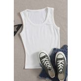 Merry See Düz Renk Kadın Kolsuz Bluz Crop Top