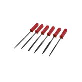 MertTools Vinko Elmas Saatçi Eğe Seti 160 mm, 6 Parça, Kırmızı