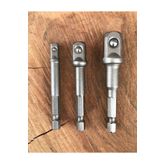 Meşem Çelik Lokma Adaptörü Bits Lokma Geçiş Adaptörü 3 Parça Set