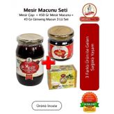 Mesir Macunu Seti Mesir Çayı 450 Gr Mesir Macunu Ve 43 Gr Ginseng Macun 3 Lü Set