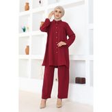 Mestore Takım Elbise Bordo 104 - 42
