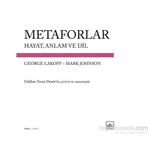 Metaforlar - George Lakoff Mark Johnson