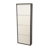 Metal 4'Lü Ayakkabılık Kahve/Krem (526964265) Krem