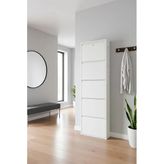 Metal Ayakkabılık 5'li Kilitli Model Beyaz, LC08-MSRL50-5