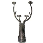 Metal Geyik Büstü Şamdan 112 Cm
