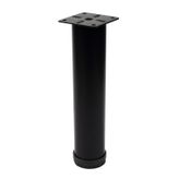 Metal Mobilya Ayağı Siyah Çap 42mm - 20cm (4 Adet)