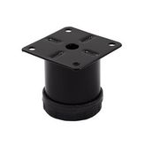 Metal Mobilya Ayağı Siyah Çap 42mm - 5cm (4 Adet)