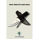 Metal Örme Ipli Kamp Bıçak - 22,5