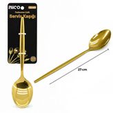 Metal Servis Kaşığı - Gold Renk - 27 Cm