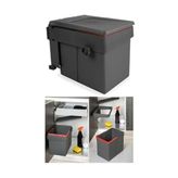 METALİ 7015 Antrasit Metali Çöp Kovası 15lt