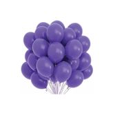 Metalik Balon Mor Renk 100 Adet