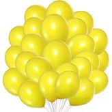 Metalik Balon Sarı 50 Adet