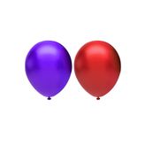 Metalik Balon Seti 10 Adet ( Kırmızı, Mor)