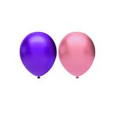 Metalik Balon Seti 50 Adet ( Pembe, Mor)