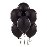 Metalik Balon Siyah 10 Adet