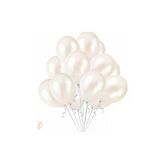 Metalik Beyaz Balon (50 Adet)