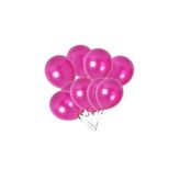 Metalik Koyu Pembe Balon 10'Lu