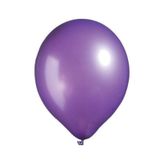 Metalik Mor Balon 12 Inch 10 Adet