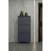 Metalium Concept Kilitli 3'lü (Üçlü) Metal Ayakkabılık Antrasit