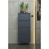 Metalium Concept Kilitli 4'lü (Dörtlü) Metal Ayakkabılık Antrasit