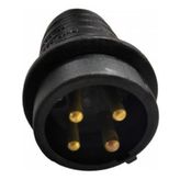 Mete 3x16A Kauçuk Düz Fiş