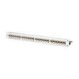 Metz Connect E-Dat Modülü 24X8(8) 1U Patch Panel Cat.6a, Paslanmaz Çelik