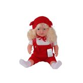 Mey İthalat 5214 Trikolu Tulumlu Saçlı 60 cm Büyük Bebek