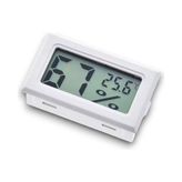 Mey İthalat Mini LCD Dijital Elektronik Beyaz Termometre Higrometre Sıcaklık Nem Ölçer (Kablosuz) - 10 cm