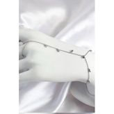 Mey İthalat® Pirinç Zirkon Taşlı Sallantılı Model Gümüş Renk Kadın Şahmeran