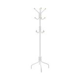 Mey İthalat Portmanto, Elbise Askısı, Metal, 12 Kancalı, Gardırop, 4 Ayak, Manto, Şapka, Çanta, Koridor, Yatak Odası, Ofis Için, Beyaz RCR031W01 - Çok Renkli