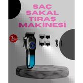 Mey İthalat® Profesyonel Saç Kesme Makinesi – 2000 Mah Şarjlı, Lcd Ekranlı