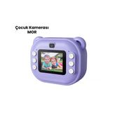 Mey İthalat® Termal Baskı Özellikli Mini Kamera Mor