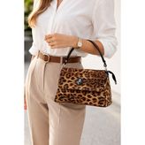 Miami Polo Omuz Çantası - Leopar