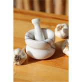 Miarik Design Mermer Havan Tokmak Leylak Damarlı 12X7 cm