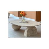 MIARIK DESIGN Mermer Ve Ahşap Florence Orta Sehpa