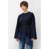 Micca Asimetrik Dantel Garnili Tunik-Laci - 1