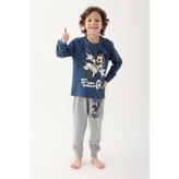 Mickey Mouse D4821-3 Koyu Indigo Erkek Çocuk Pijama