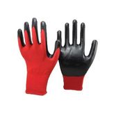 Microcase 3 Adet Kırmızı Siyah Nitril Kaplı Polyester İş Eldiveni - Al2843