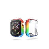 Microcase Apple Watch SE 44 mm Rainbow Serisi Silikon Kılıf