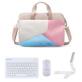 Microcase Honor Pad V9 11.5 Inch Için Macbook Çantası+Türkçe Klavye+Mouse+Tablet Standı Beyaz AL5165