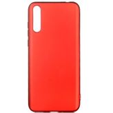 Microcase Huawei Y8P Premium Matte Silikon Kılıf - Kırmızı