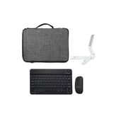 Microcase Ipad 6-7-8-9 Nesil 10 .2 Tablet Çanta + Bluetooth Klavye + Mouse + Tablet Standı - Al8112