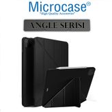 Microcase iPad Pro 11 2021 ANGLE Serisi Standlı Deri Kılıf Siyah