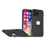 Microcase iPhone 12 Pro Max Yüzük Standlı Armor Silikon Kılıf - Siyah