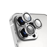Microcase İphone 13 Pro Max Kamera Camı Lens Koruyucu Halka Set - Gümüş